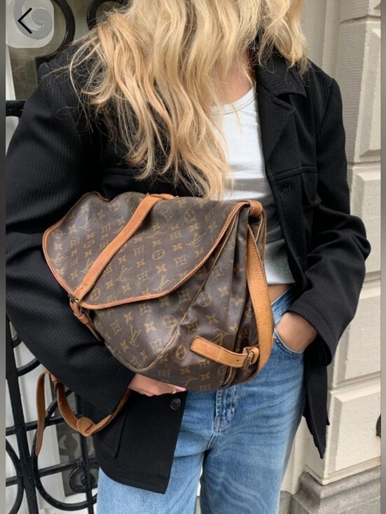Louis Vuitton Handbags - Authentic‎ LOUIS VUITTON LV XL Saumur 35 Monogram Crossbody Messenger Laptop Bag